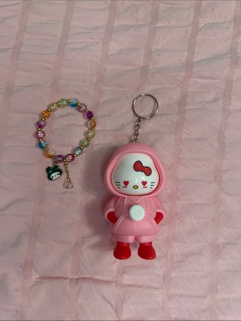 Melody bracelet hello kitty keychain